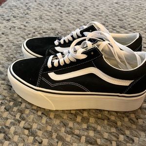 Vans Platforms like new condition size 9